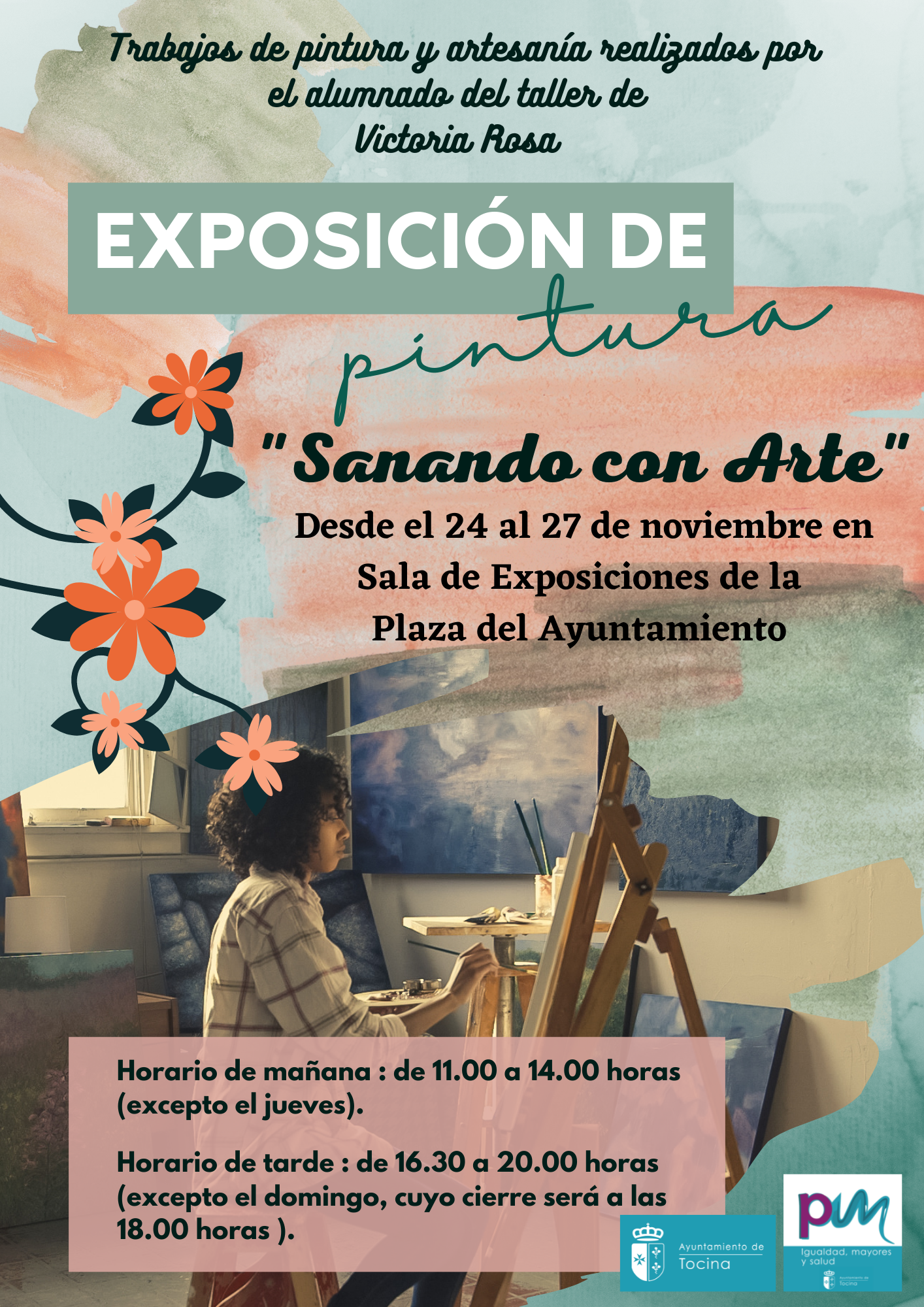 Cartel exposición pinturas