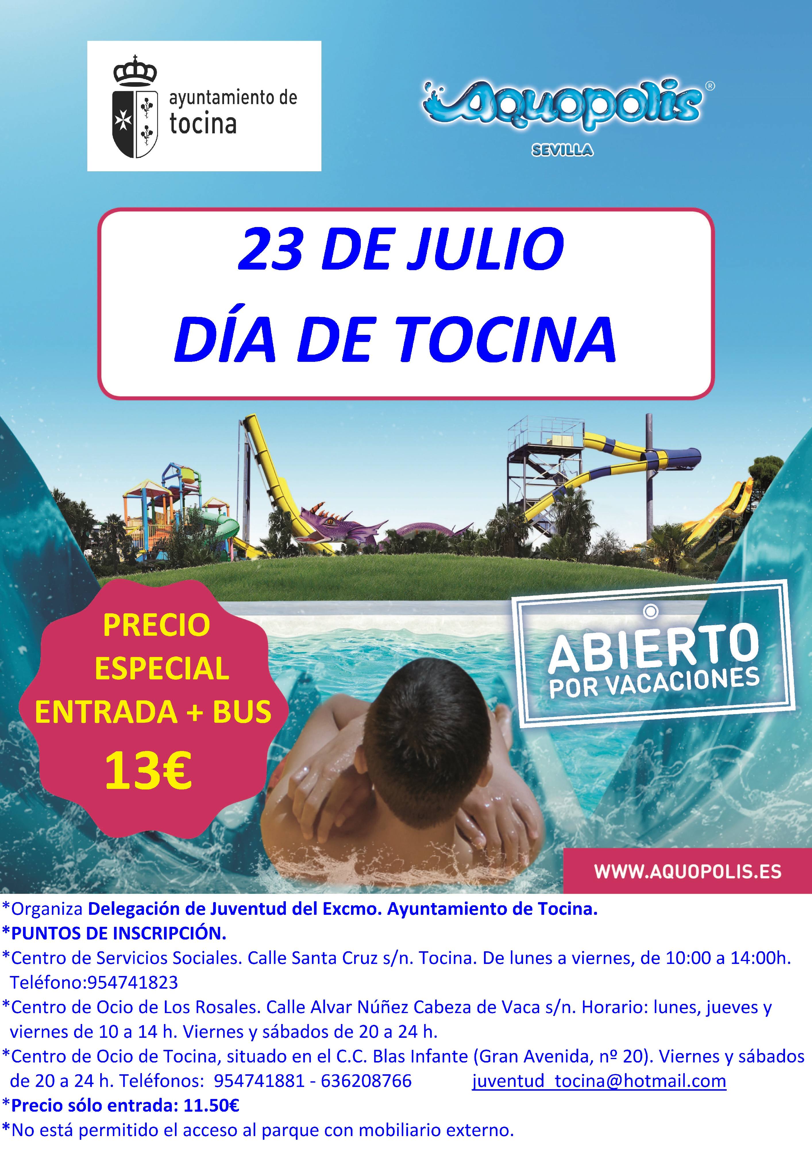 CARTEL TOCINA 23 DE JULIO 2019