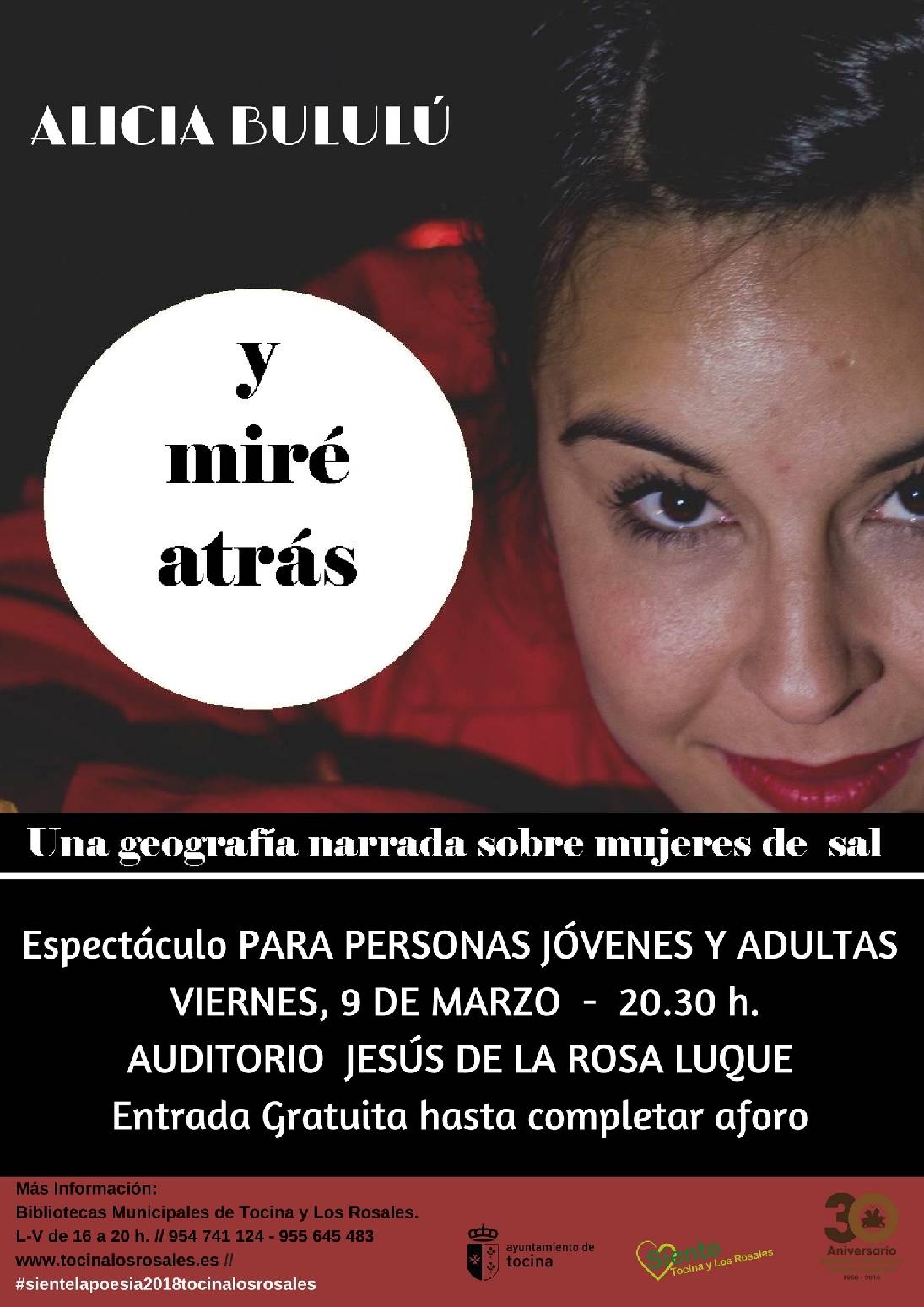 CARTEL. ADULTOS. ALICIA BULULU. MARZO 2018