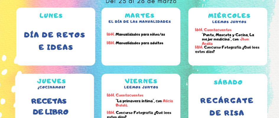 Calendario. Del 23 al 28 de Marzo