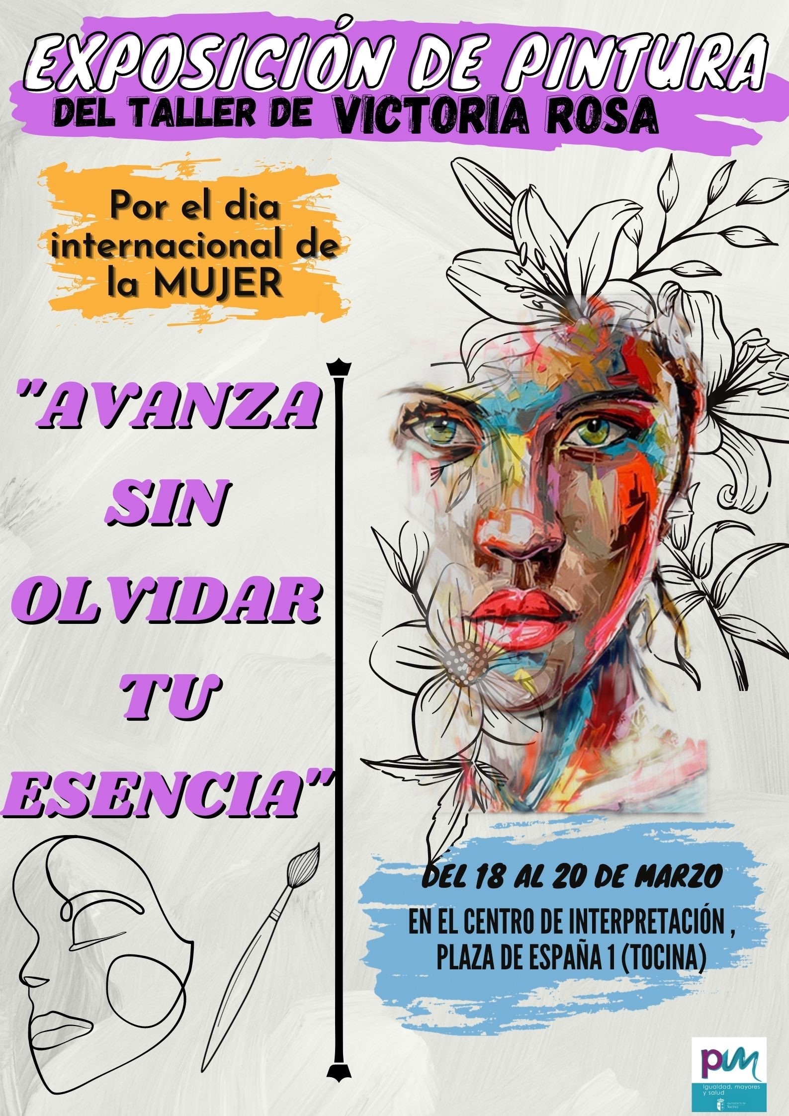 Cartel Exposición pinturas