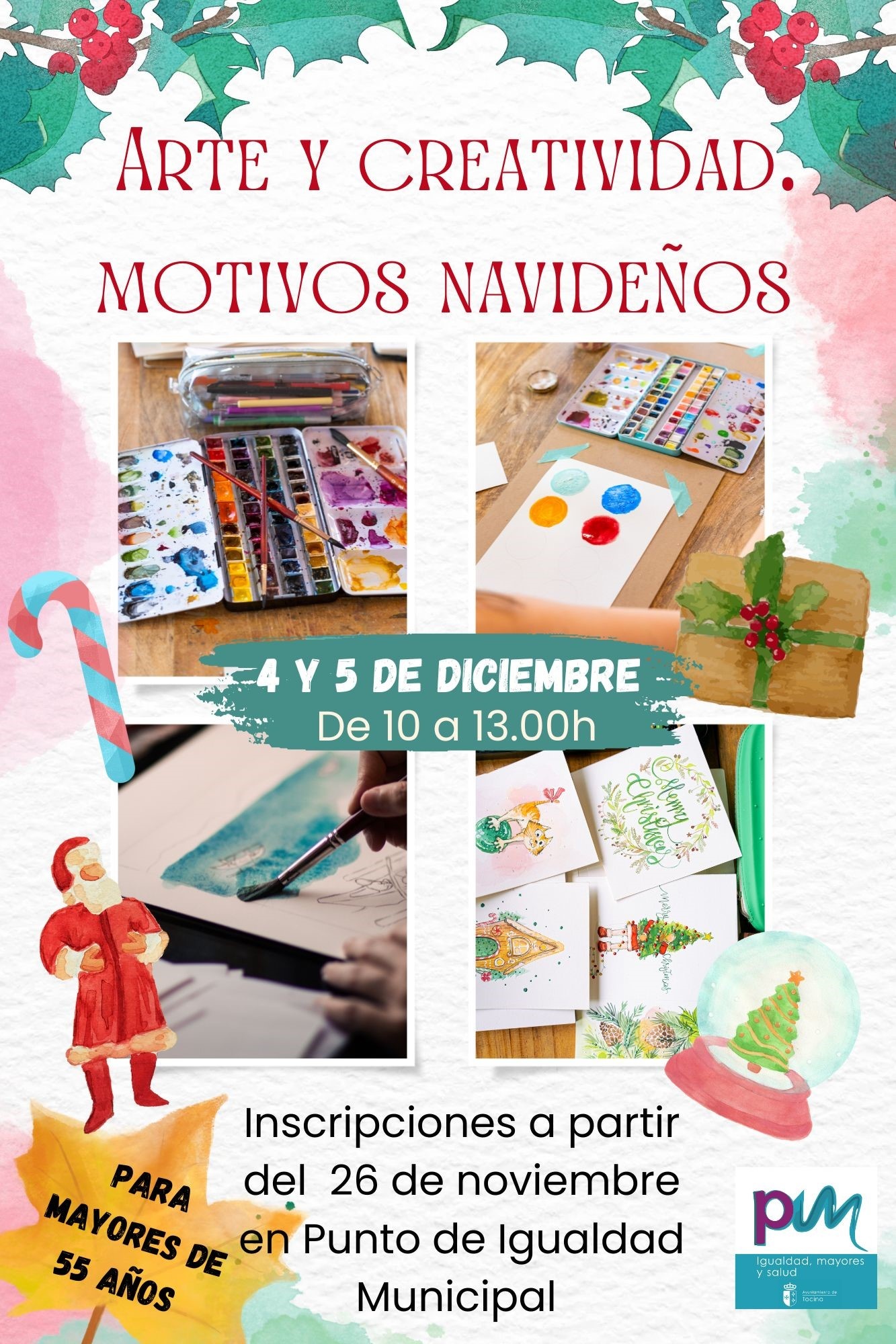 Cartel Taller acuarelas