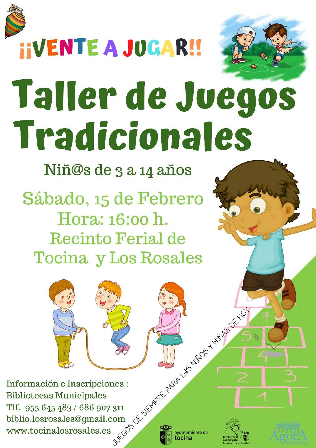 Cartel Taller Juegos Tradicionales 2020