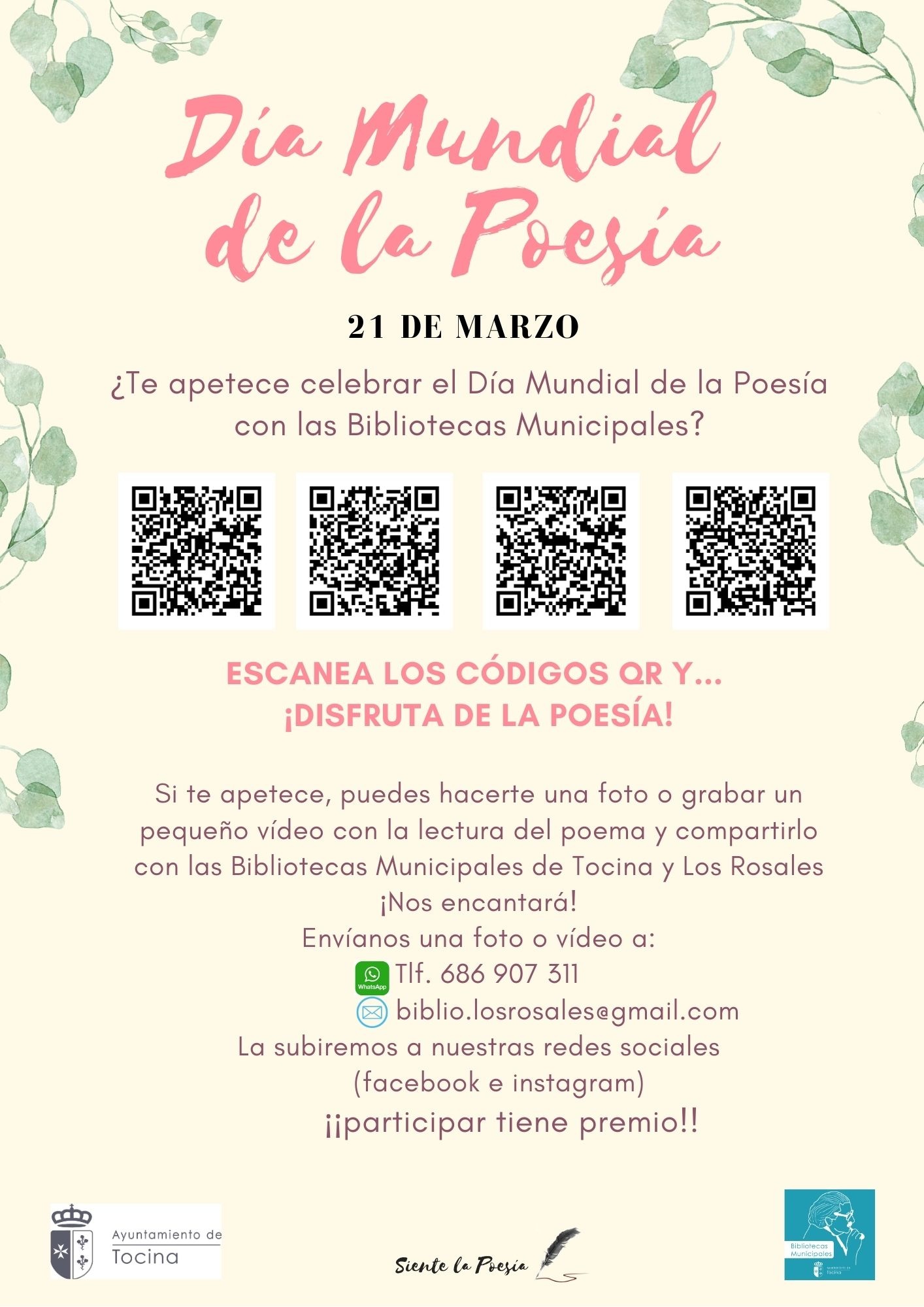 Cartel. Dia Poesia 21 marzo-1