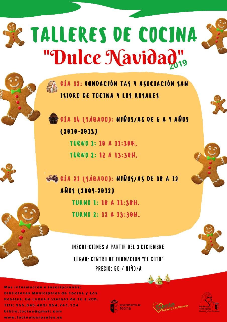 Cartel. Talleres Cocina Navidad 2019 (1)