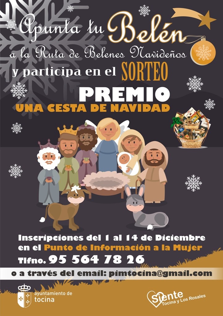 cartel A3 Apunta tu belén a la ruta de belenes navideños
