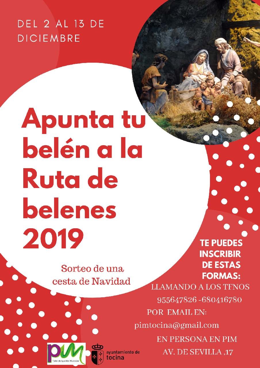cartel inscripcion ruta belenes