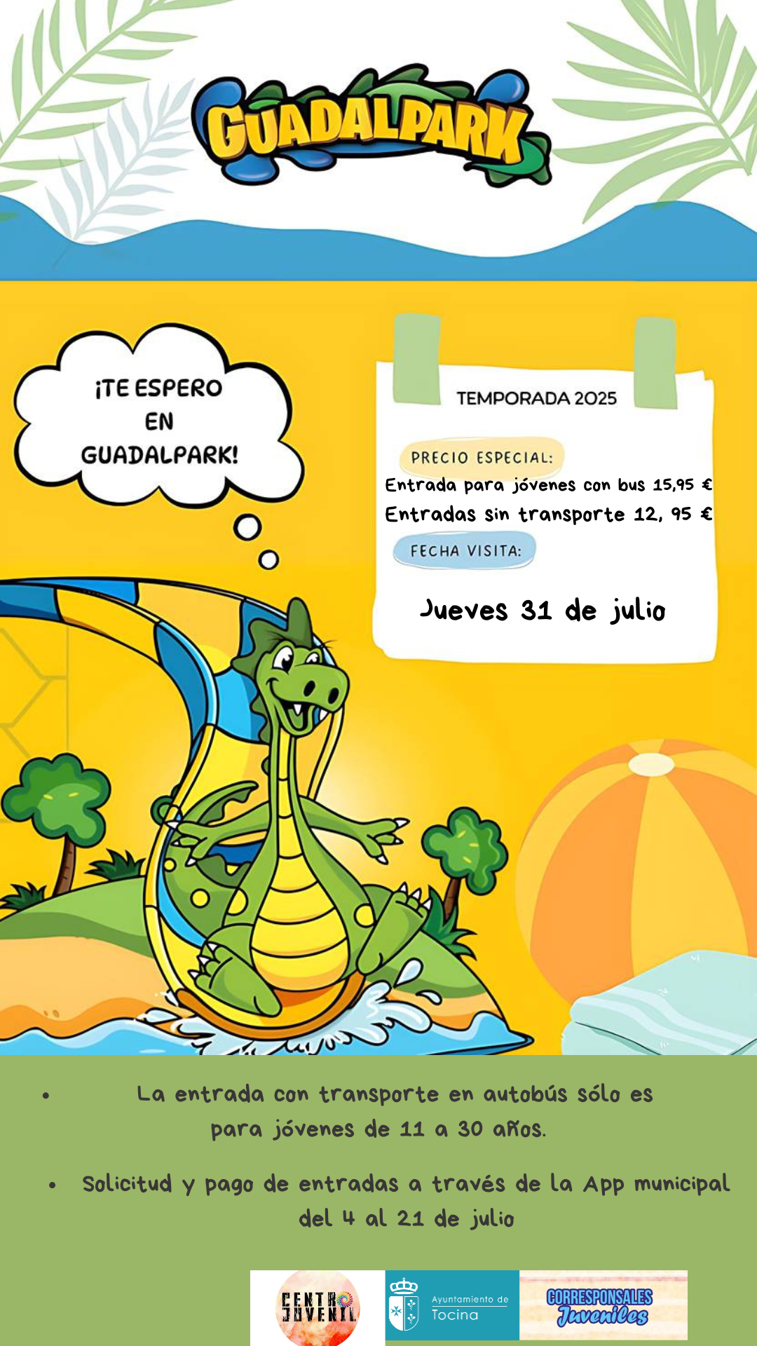 Entrada para jóvenes con bus 15,95 ¿(1)