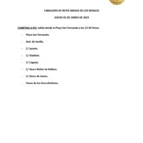 RRMM LOS ROSALES COMITIVA A PIE